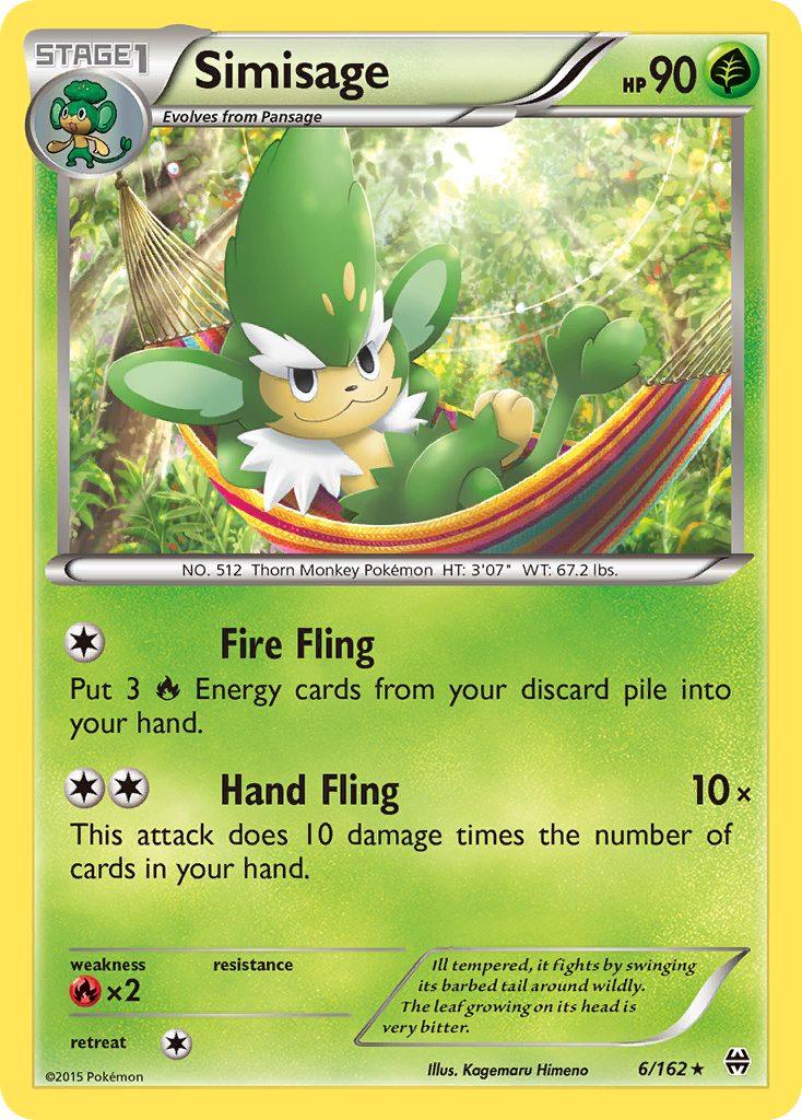 Simisage (6/162) [XY: BREAKthrough] - Card Brawlers | Quebec | Canada | Yu-Gi-Oh!
