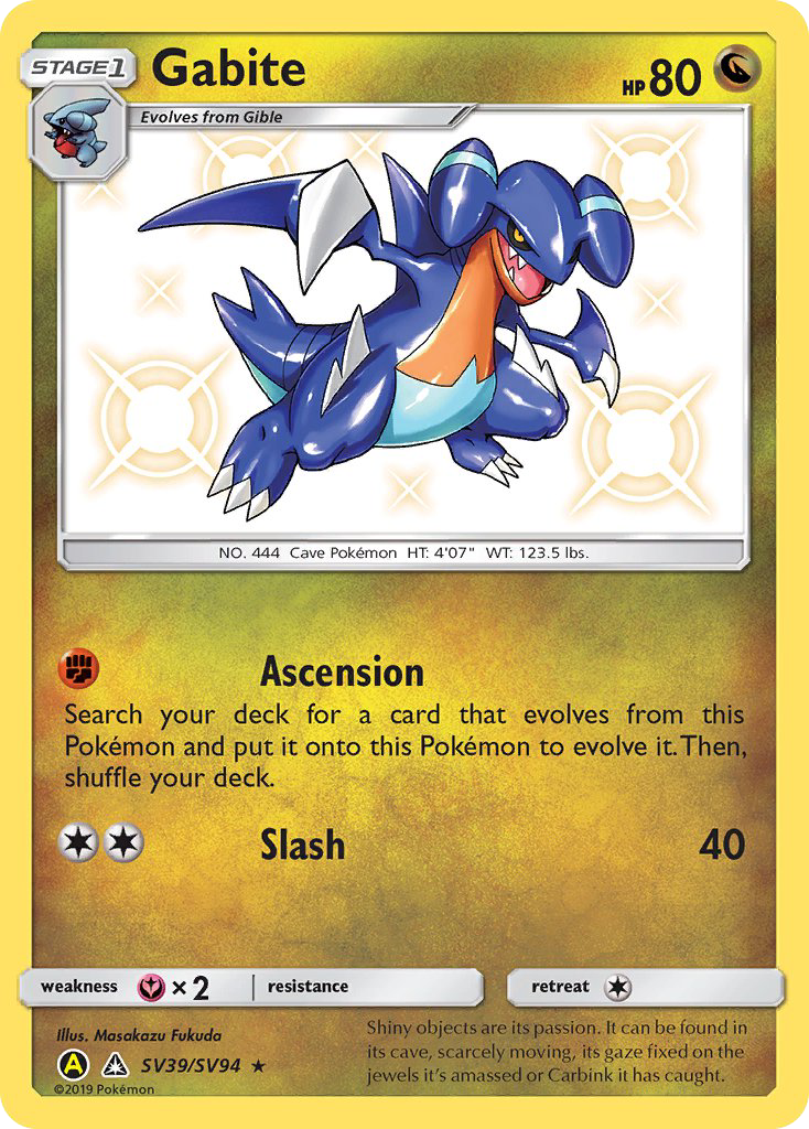 Gabite (SV39/SV94) [Sun & Moon: Hidden Fates - Shiny Vault] - Card Brawlers | Quebec | Canada | Yu-Gi-Oh!