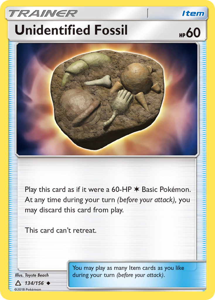 Unidentified Fossil (134/156) [Sun & Moon: Ultra Prism] - Card Brawlers | Quebec | Canada | Yu-Gi-Oh!