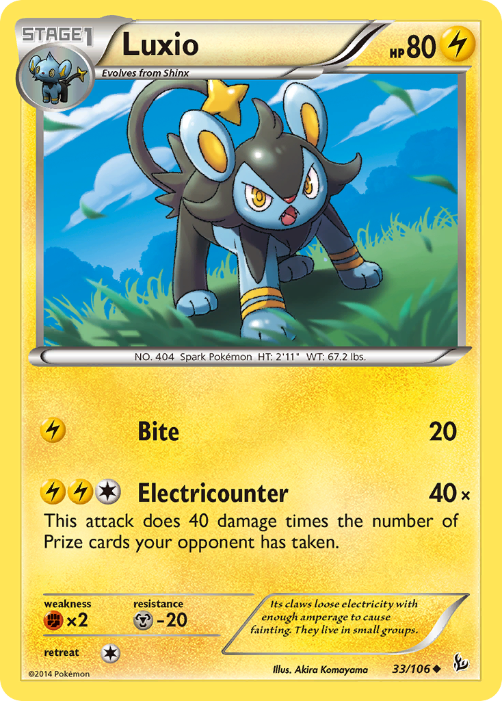 Luxio (33/106) [XY: Flashfire] - Card Brawlers | Quebec | Canada | Yu-Gi-Oh!