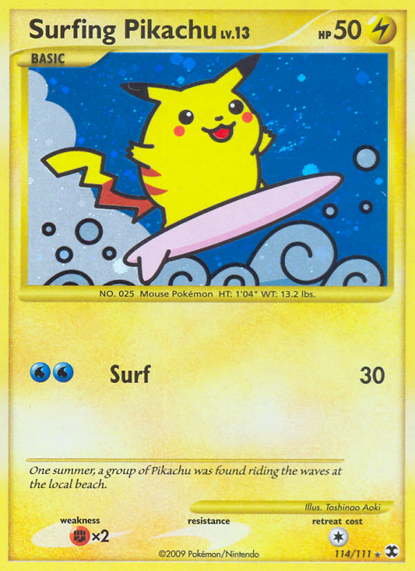 Surfing Pikachu (114/111) [Platinum: Rising Rivals] - Card Brawlers | Quebec | Canada | Yu-Gi-Oh!