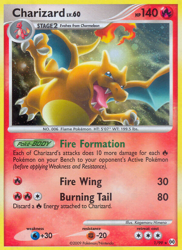 Charizard (1/99) (Cracked Ice Holo) [Platinum: Arceus] - Card Brawlers | Quebec | Canada | Yu-Gi-Oh!