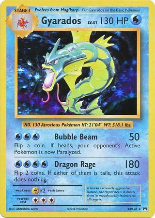 Gyarados (34/108) [XY: Evolutions] - Card Brawlers | Quebec | Canada | Yu-Gi-Oh!