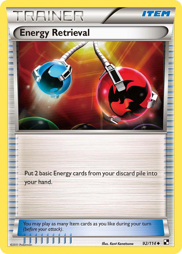 Energy Retrieval (92/114) [Black & White: Base Set] - Card Brawlers | Quebec | Canada | Yu-Gi-Oh!
