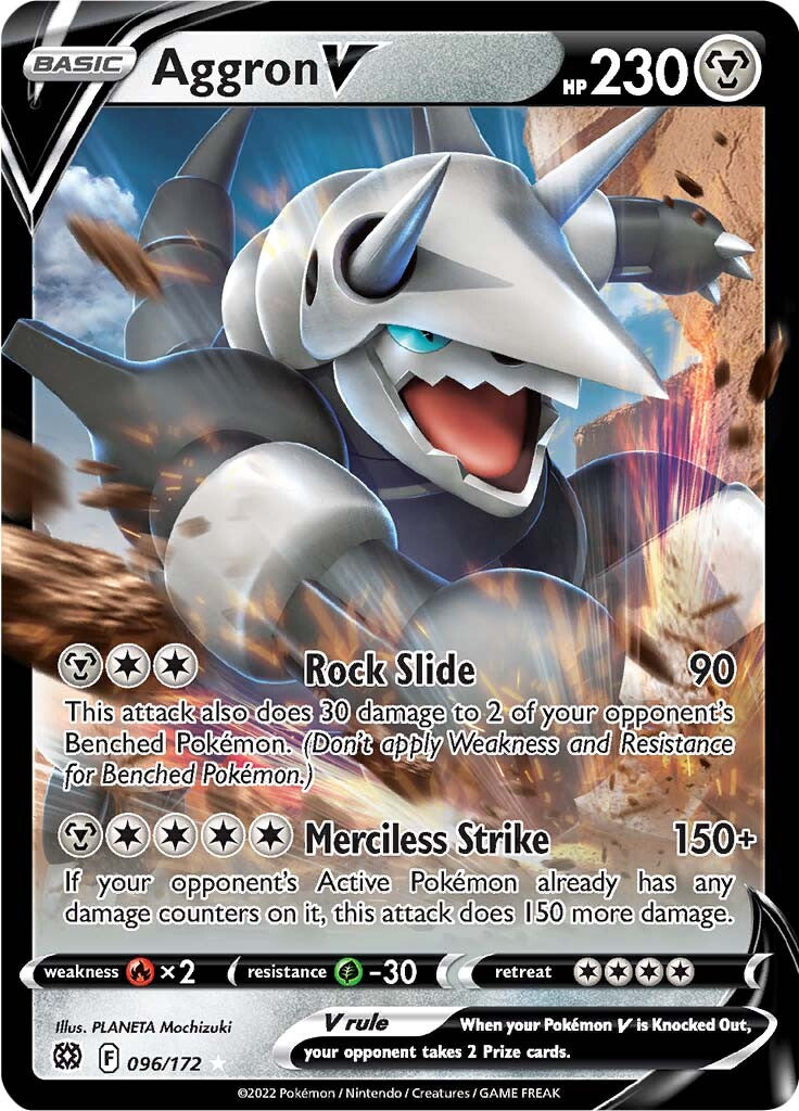 Aggron V (096/172) [Sword & Shield: Brilliant Stars] - Card Brawlers | Quebec | Canada | Yu-Gi-Oh!