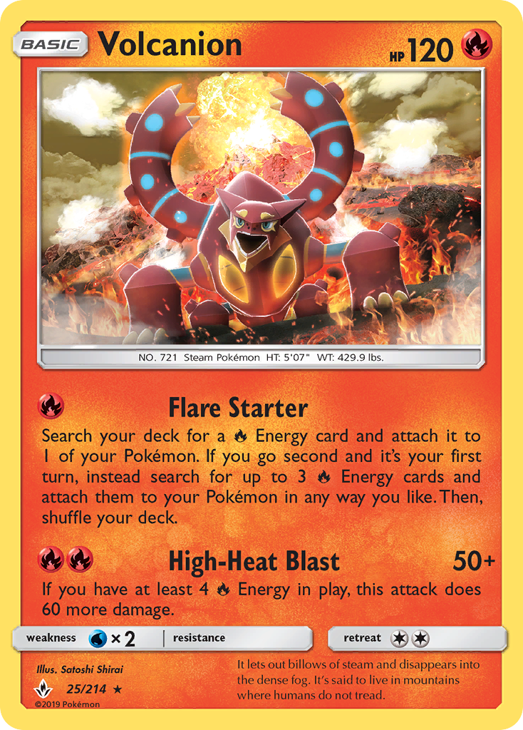 Volcanion (25/214) [Sun & Moon: Unbroken Bonds] - Card Brawlers | Quebec | Canada | Yu-Gi-Oh!