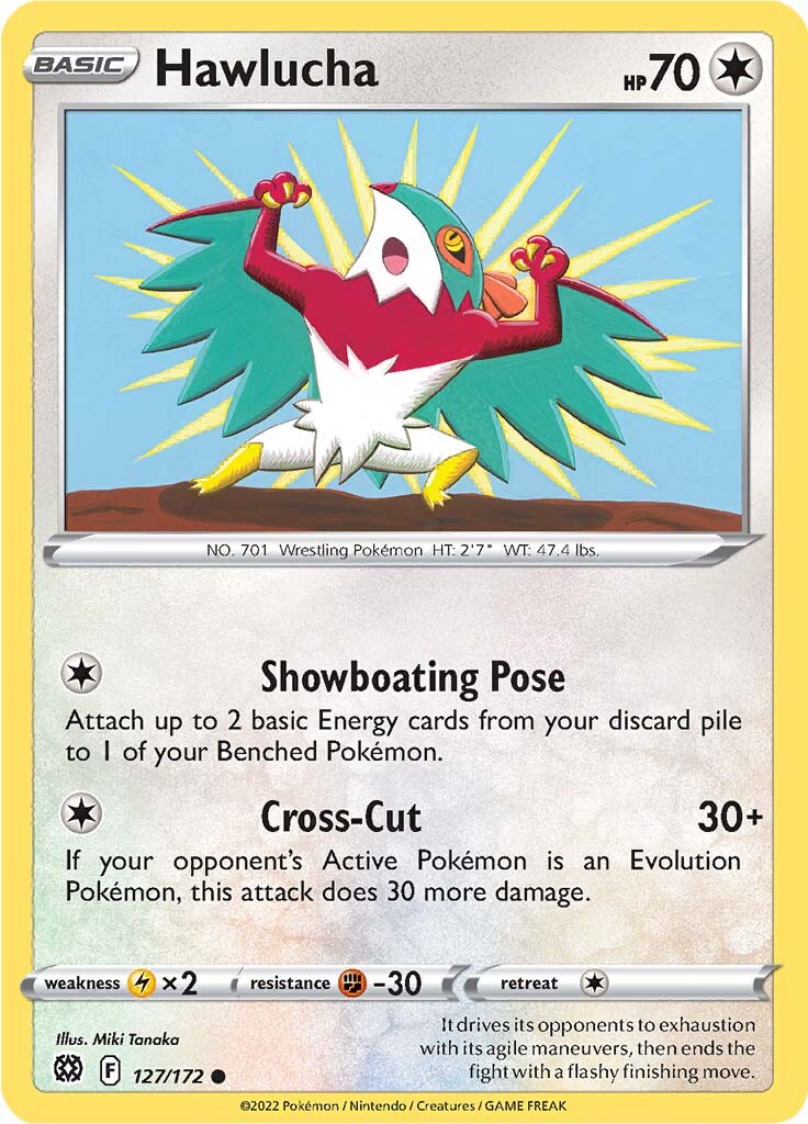 Hawlucha (127/172) [Sword & Shield: Brilliant Stars] - Card Brawlers | Quebec | Canada | Yu-Gi-Oh!