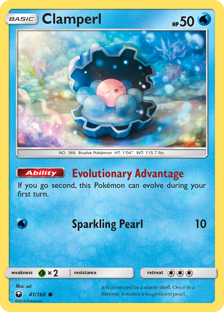 Clamperl (41/168) [Sun & Moon: Celestial Storm] - Card Brawlers | Quebec | Canada | Yu-Gi-Oh!