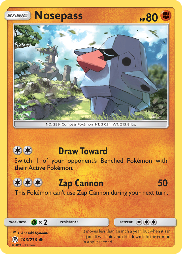 Nosepass (106/236) [Sun & Moon: Cosmic Eclipse] - Card Brawlers | Quebec | Canada | Yu-Gi-Oh!