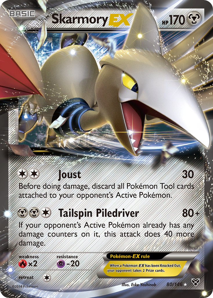Skarmory EX (80/146) [XY: Base Set] - Card Brawlers | Quebec | Canada | Yu-Gi-Oh!