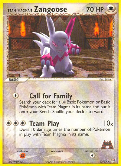 Team Magma's Zangoose (23/95) [EX: Team Magma vs Team Aqua] - Card Brawlers | Quebec | Canada | Yu-Gi-Oh!