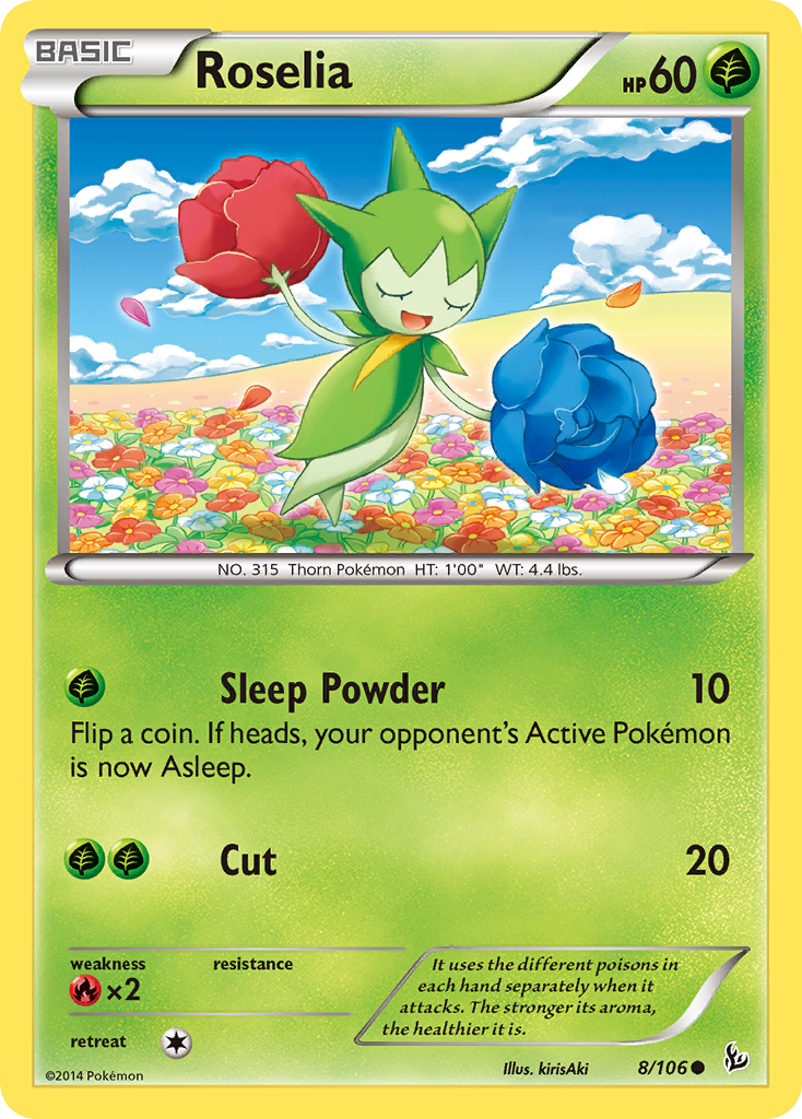 Roselia (8/106) [XY: Flashfire] - Card Brawlers | Quebec | Canada | Yu-Gi-Oh!