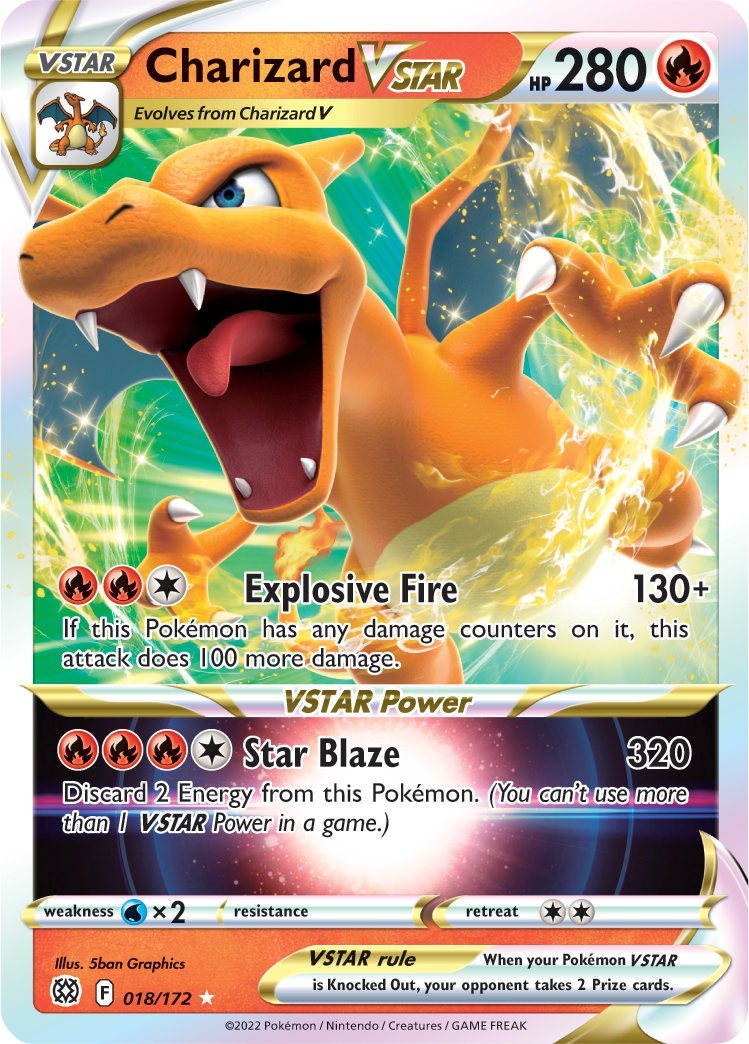 Charizard VSTAR (018/172) [Sword & Shield: Brilliant Stars] - Card Brawlers | Quebec | Canada | Yu-Gi-Oh!