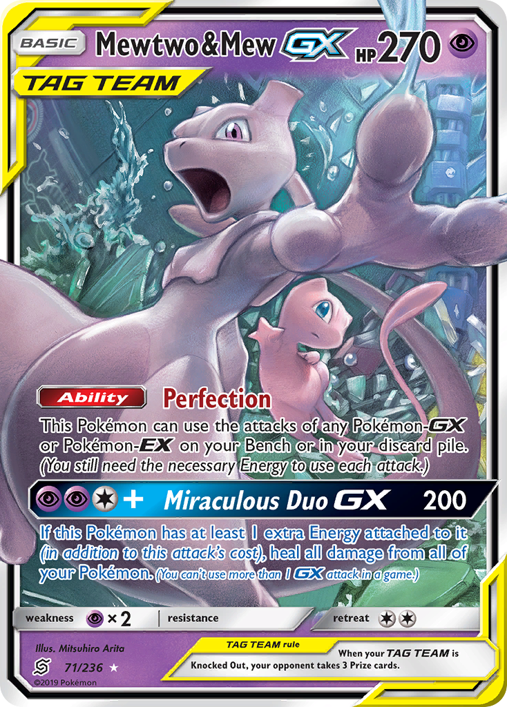Mewtwo & Mew GX (71/236) [Sun & Moon: Unified Minds] - Card Brawlers | Quebec | Canada | Yu-Gi-Oh!