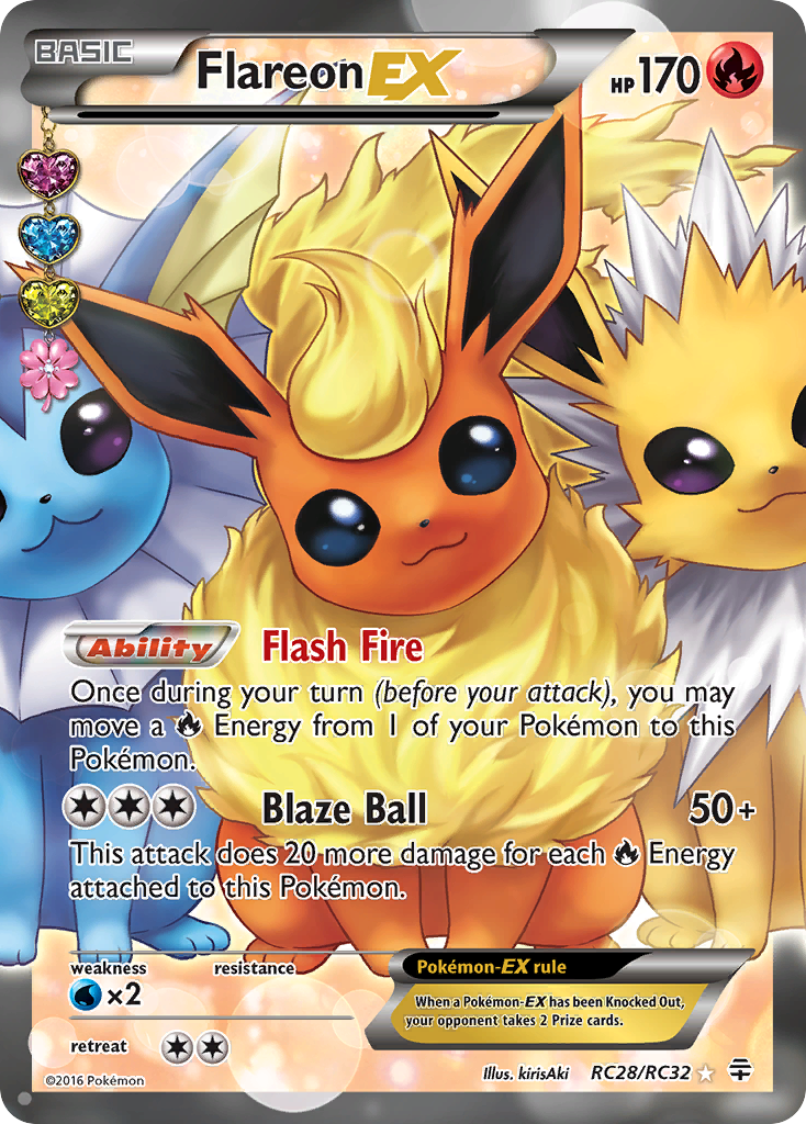Flareon EX (RC28/RC32) [XY: Generations] - Card Brawlers | Quebec | Canada | Yu-Gi-Oh!