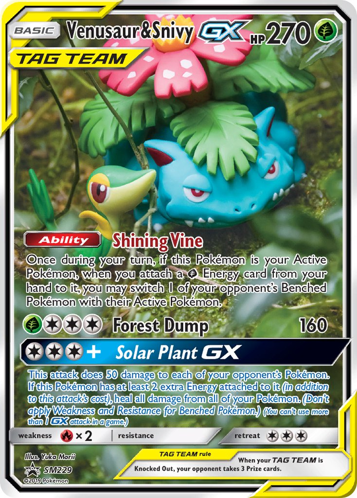Venusaur & Snivy GX (SM229) [Sun & Moon: Black Star Promos] - Card Brawlers | Quebec | Canada | Yu-Gi-Oh!