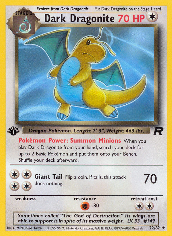 Dark Dragonite (22/82) [Team Rocket 1st Edition] - Card Brawlers | Quebec | Canada | Yu-Gi-Oh!
