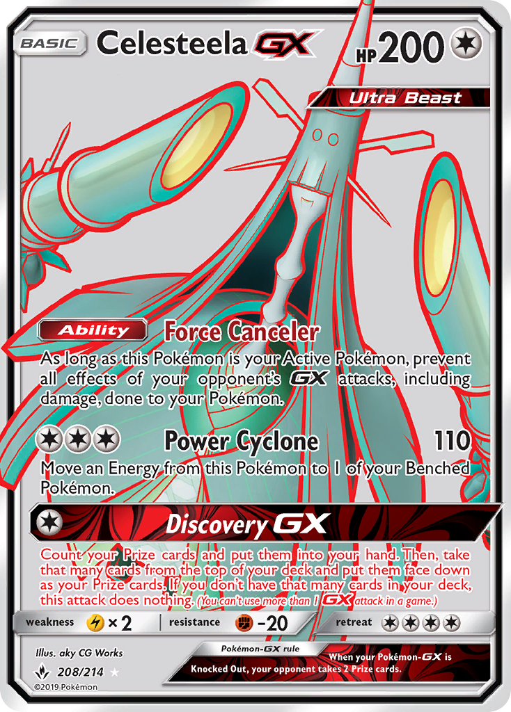 Celesteela GX (208/214) [Sun & Moon: Unbroken Bonds] - Card Brawlers | Quebec | Canada | Yu-Gi-Oh!