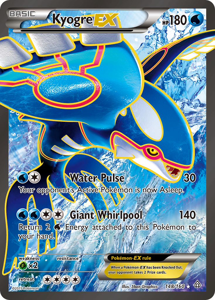 Kyogre EX (148/160) [XY: Primal Clash] - Card Brawlers | Quebec | Canada | Yu-Gi-Oh!