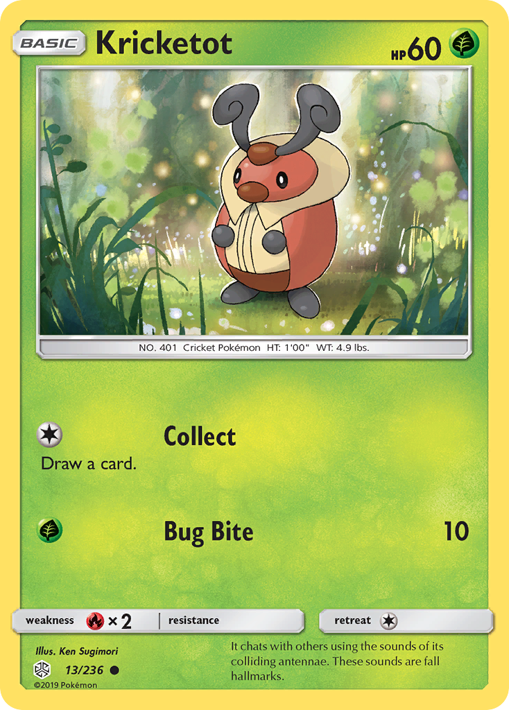 Kricketot (13/236) [Sun & Moon: Cosmic Eclipse] - Card Brawlers | Quebec | Canada | Yu-Gi-Oh!