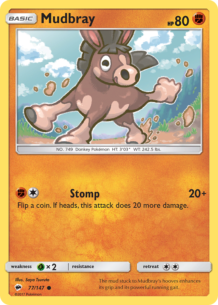 Mudbray (77/147) [Sun & Moon: Burning Shadows] - Card Brawlers | Quebec | Canada | Yu-Gi-Oh!