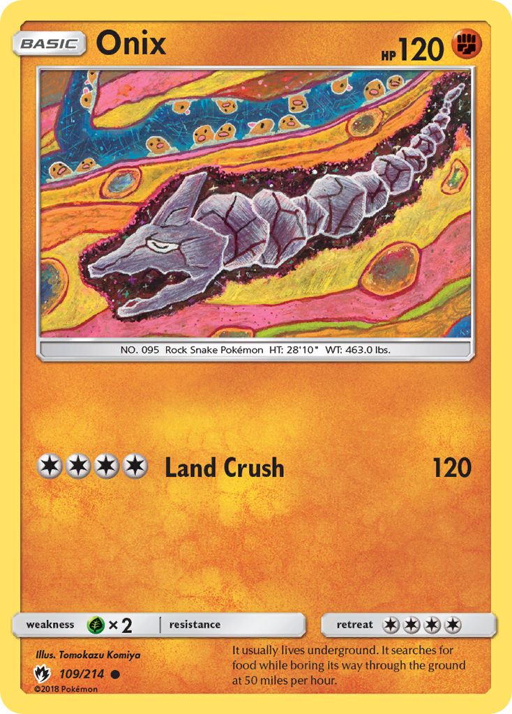 Onix (109/214) [Sun & Moon: Lost Thunder] - Card Brawlers | Quebec | Canada | Yu-Gi-Oh!