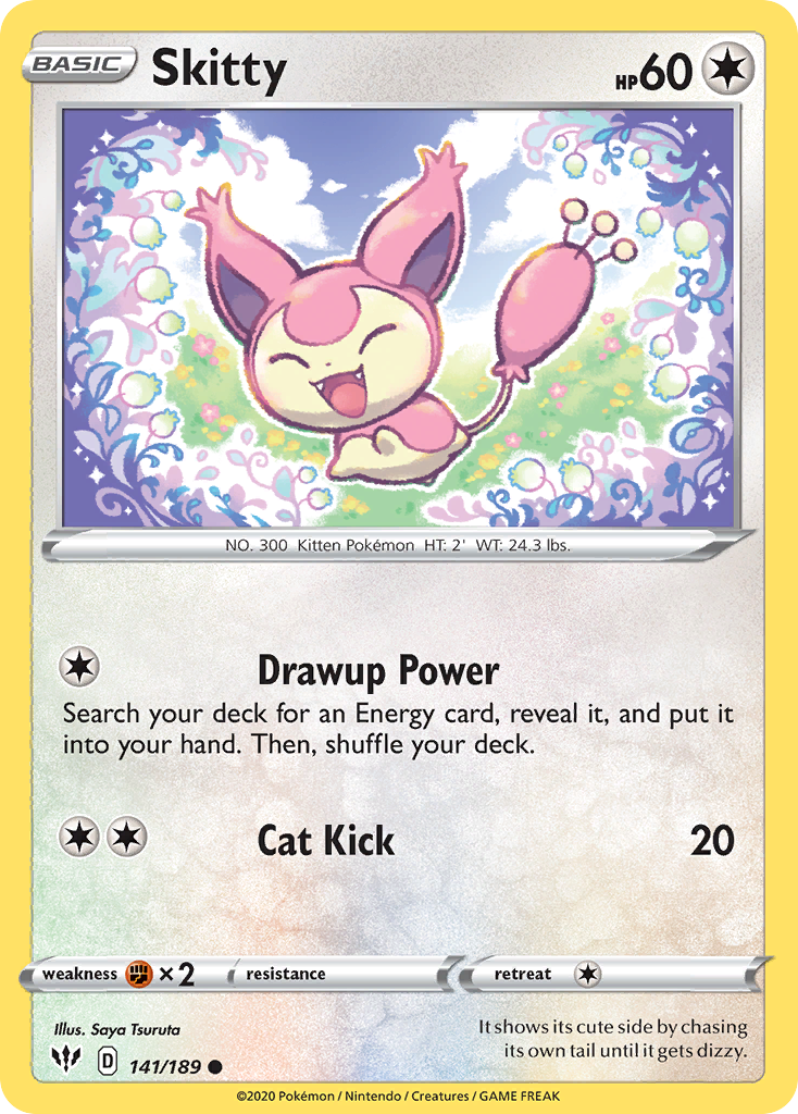 Skitty (141/189) [Sword & Shield: Darkness Ablaze] - Card Brawlers | Quebec | Canada | Yu-Gi-Oh!