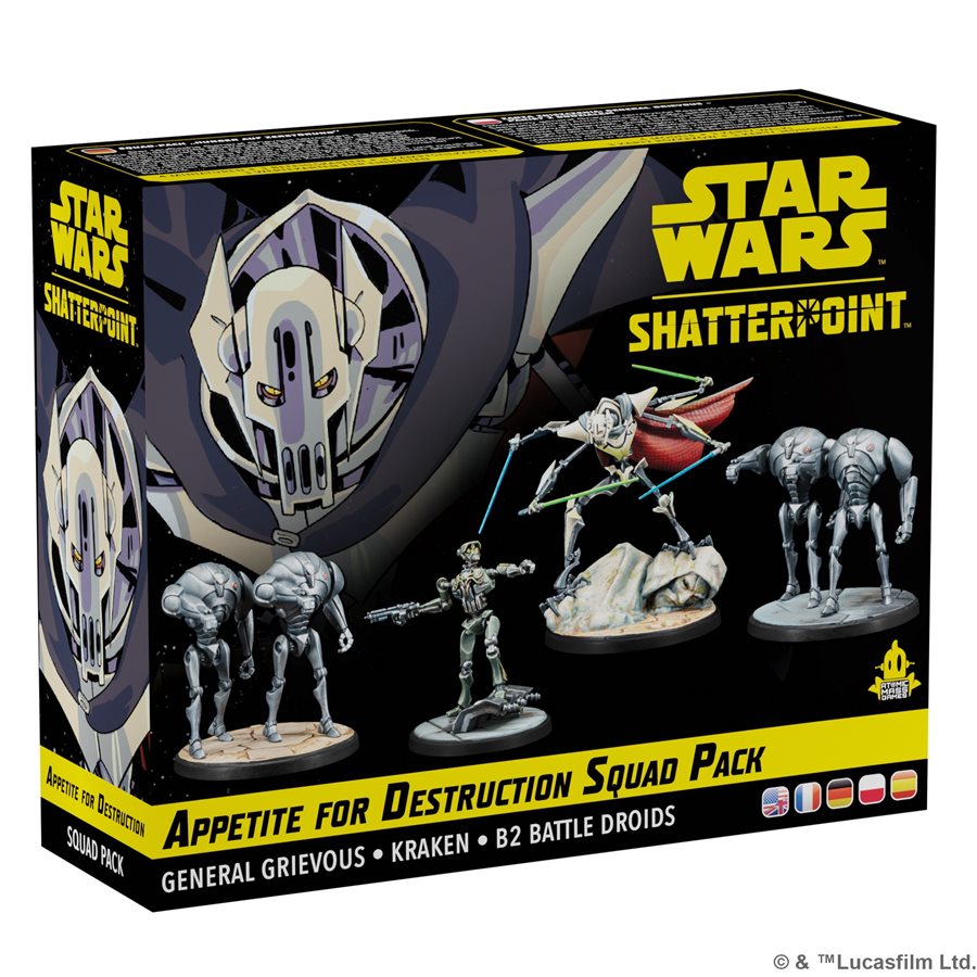 Star Wars: Shatterpoint - Appetite for Destruction - General Grievous Squad (PREORDER) July 7, 2023 - Card Brawlers | Quebec | Canada | Yu-Gi-Oh!