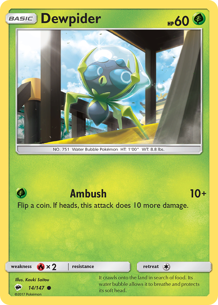 Dewpider (14/147) [Sun & Moon: Burning Shadows] - Card Brawlers | Quebec | Canada | Yu-Gi-Oh!