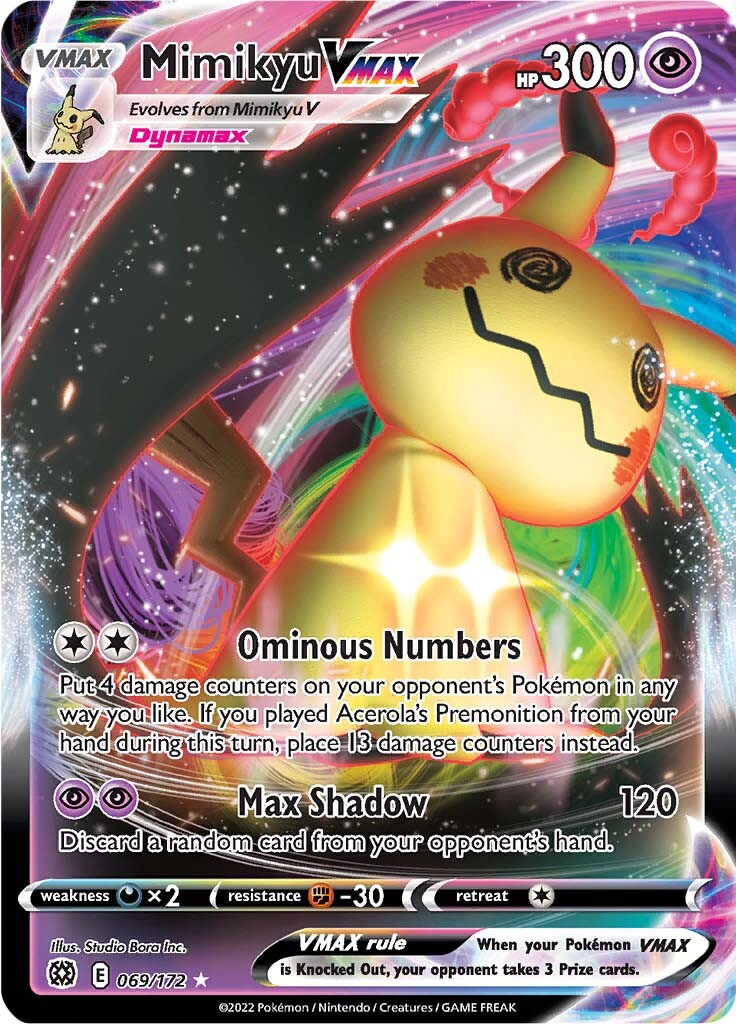 Mimikyu VMAX (069/172) [Sword & Shield: Brilliant Stars] - Card Brawlers | Quebec | Canada | Yu-Gi-Oh!