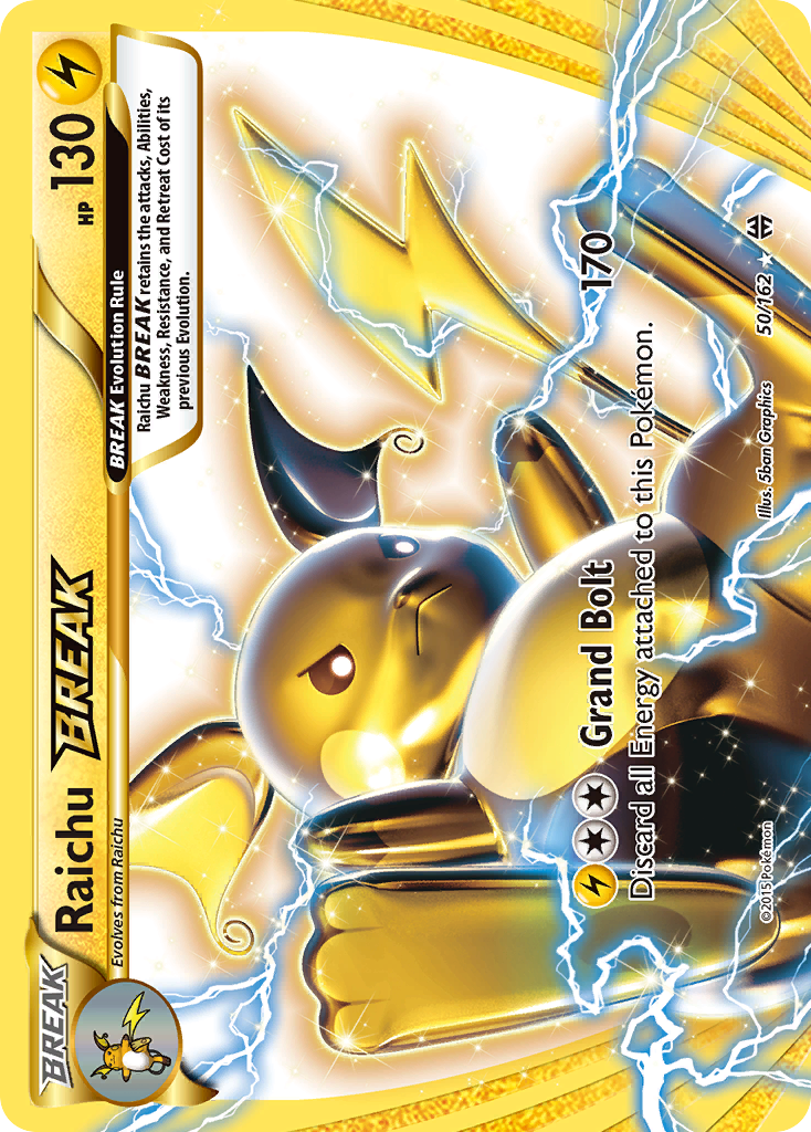 Raichu BREAK (50/162) [XY: BREAKthrough] - Card Brawlers | Quebec | Canada | Yu-Gi-Oh!