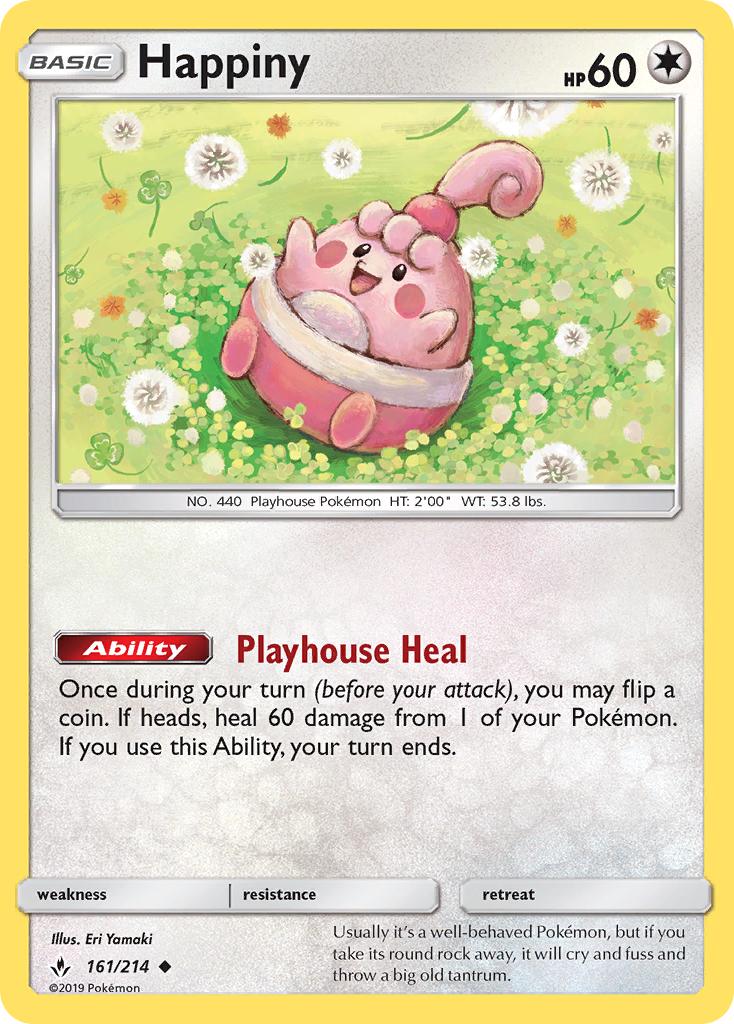 Happiny (161/214) [Sun & Moon: Unbroken Bonds] - Card Brawlers | Quebec | Canada | Yu-Gi-Oh!