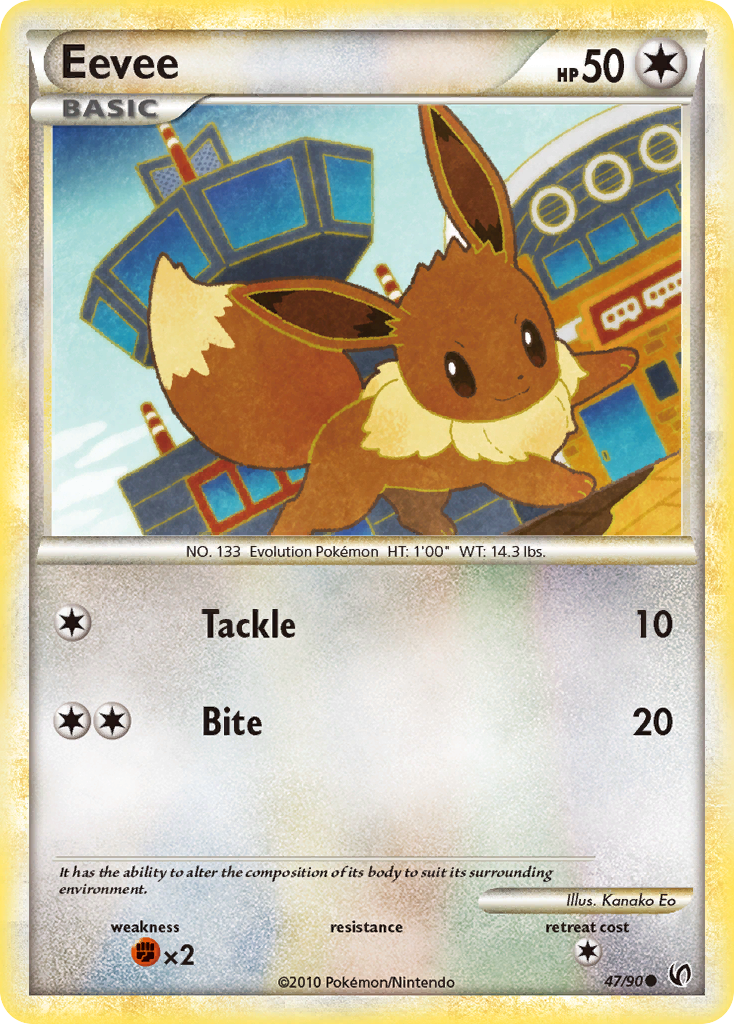 Eevee (47/90) [HeartGold & SoulSilver: Undaunted] - Card Brawlers | Quebec | Canada | Yu-Gi-Oh!