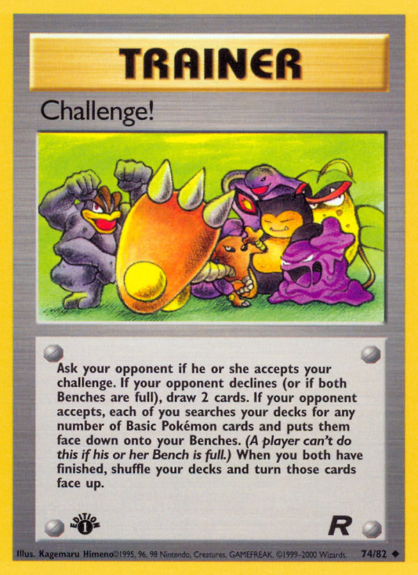 Challenge! (74/82) [Team Rocket 1st Edition] - Card Brawlers | Quebec | Canada | Yu-Gi-Oh!
