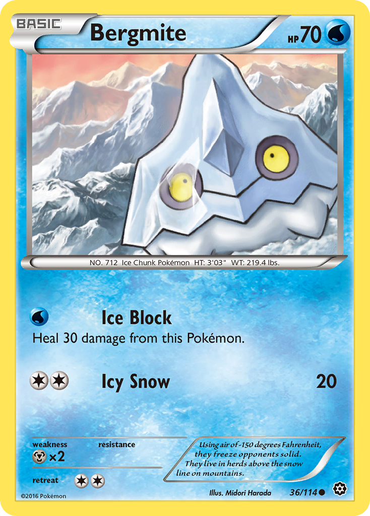 Bergmite (36/114) [XY: Steam Siege] - Card Brawlers | Quebec | Canada | Yu-Gi-Oh!