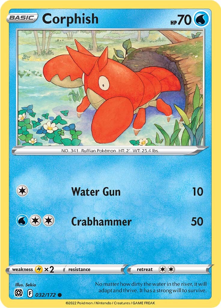 Corphish (032/172) [Sword & Shield: Brilliant Stars] - Card Brawlers | Quebec | Canada | Yu-Gi-Oh!