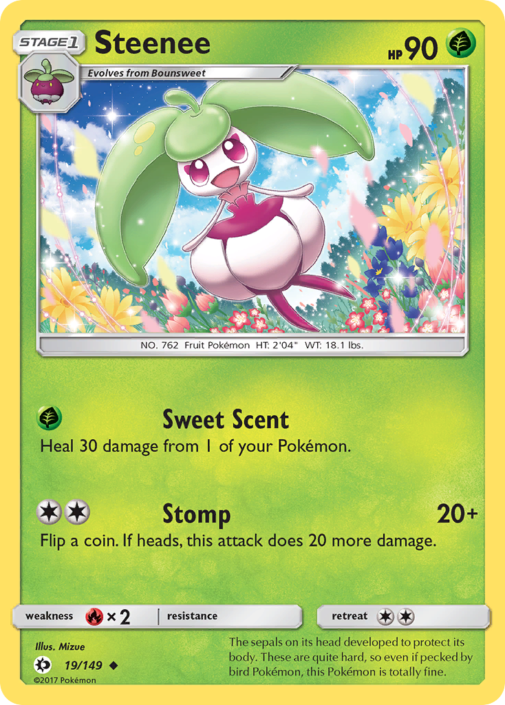 Steenee (19/149) [Sun & Moon: Base Set] - Card Brawlers | Quebec | Canada | Yu-Gi-Oh!