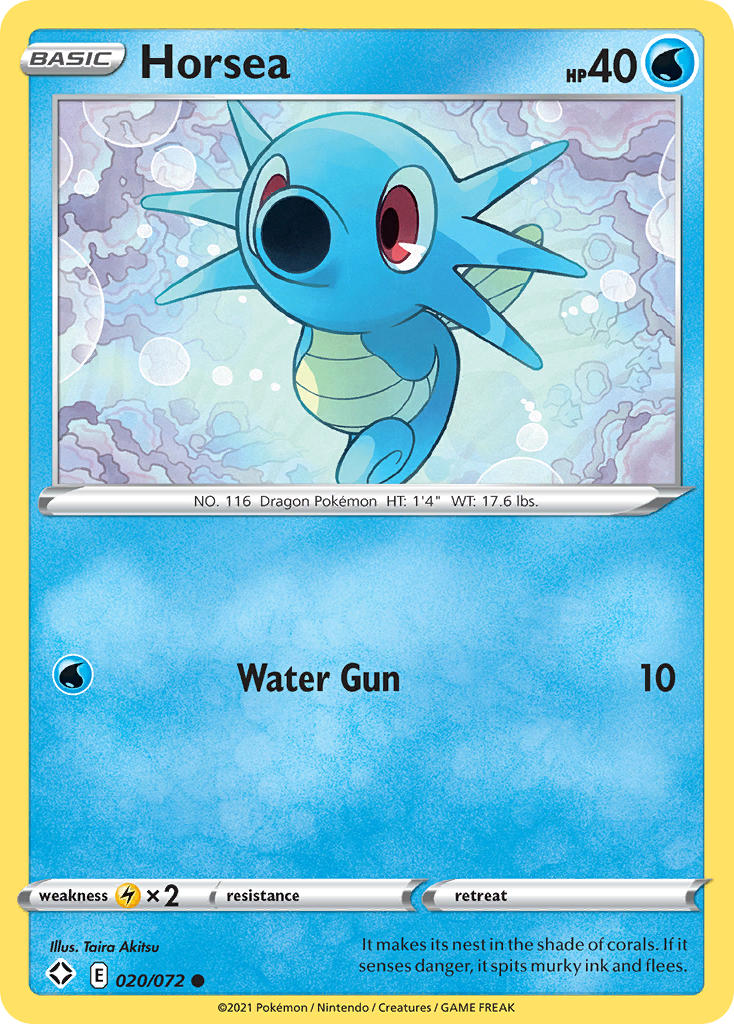 Horsea (020/072) [Sword & Shield: Shining Fates] - Card Brawlers | Quebec | Canada | Yu-Gi-Oh!