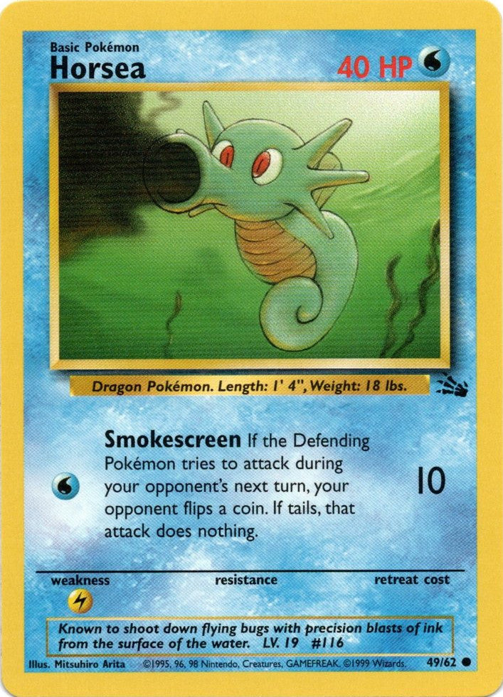 Horsea (49/62) [Fossil Unlimited] - Card Brawlers | Quebec | Canada | Yu-Gi-Oh!