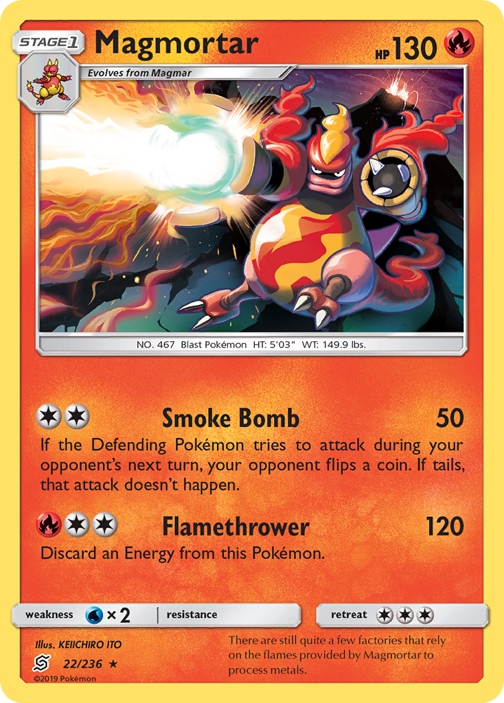 Magmortar (22/236) [Sun & Moon: Unified Minds] - Card Brawlers | Quebec | Canada | Yu-Gi-Oh!