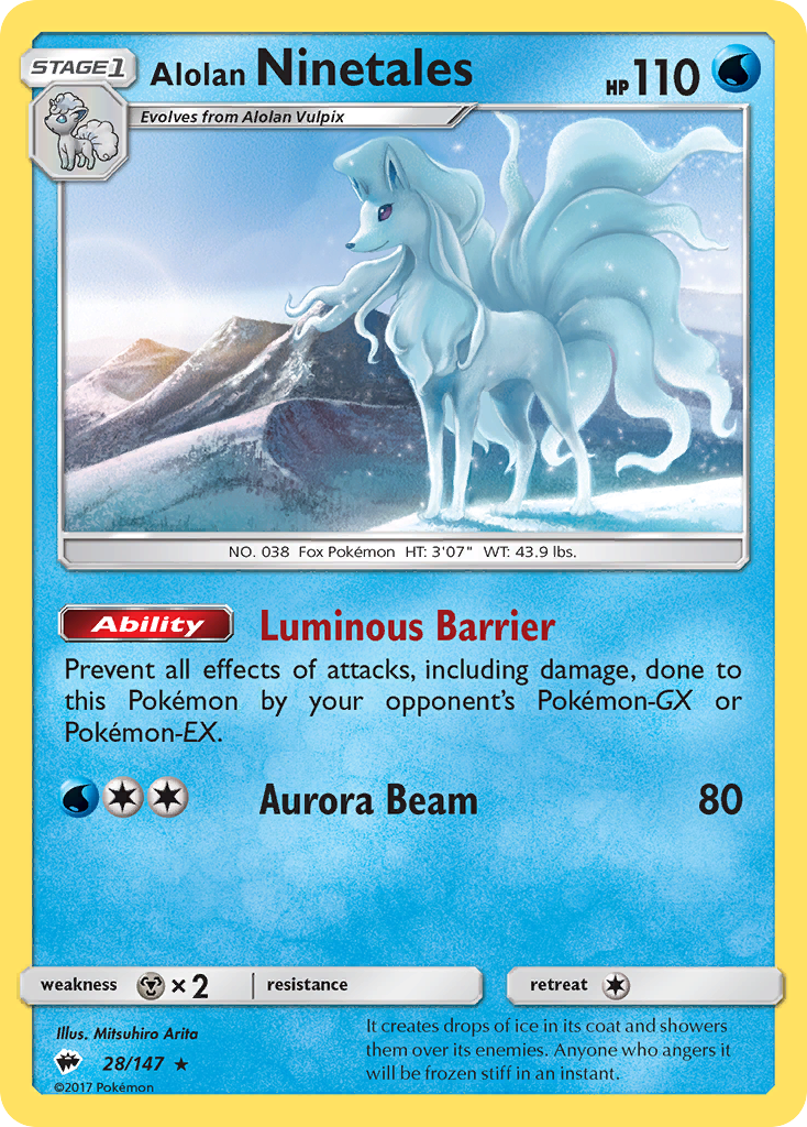 Alolan Ninetales (28/147) [Sun & Moon: Burning Shadows] - Card Brawlers | Quebec | Canada | Yu-Gi-Oh!
