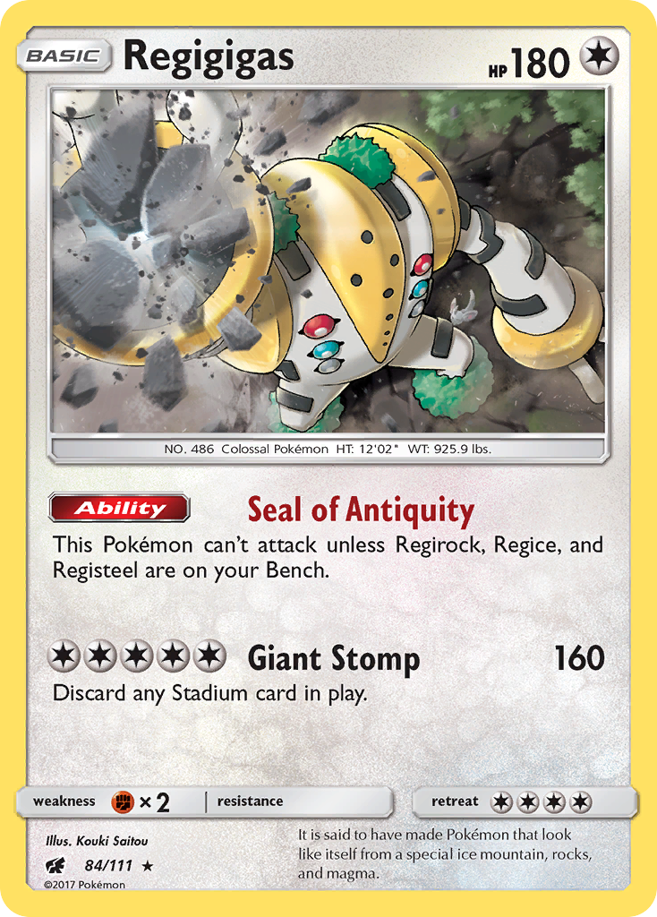 Regigigas (84/111) [Sun & Moon: Crimson Invasion] - Card Brawlers | Quebec | Canada | Yu-Gi-Oh!