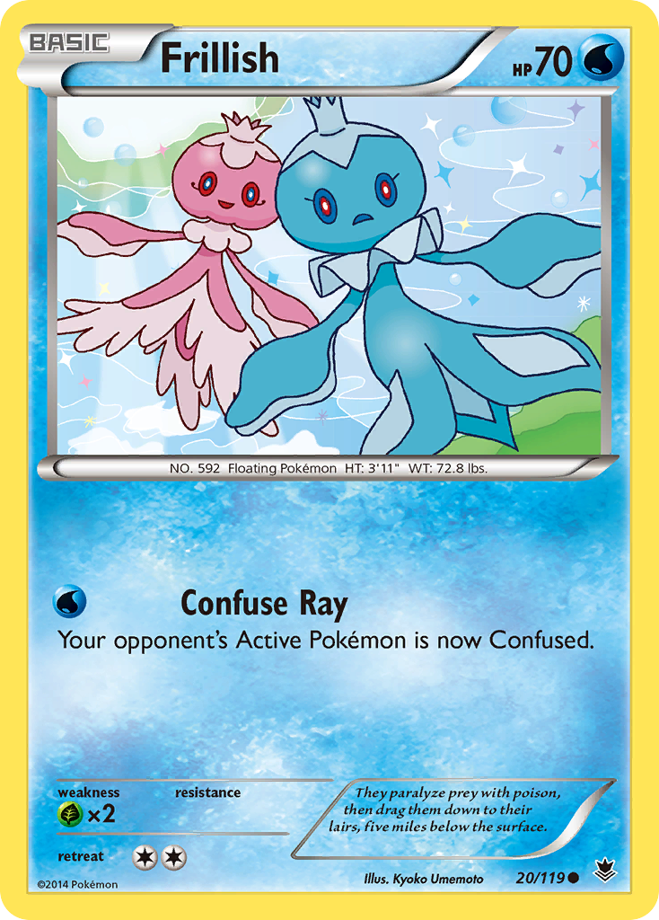 Frillish (20/119) [XY: Phantom Forces] - Card Brawlers | Quebec | Canada | Yu-Gi-Oh!