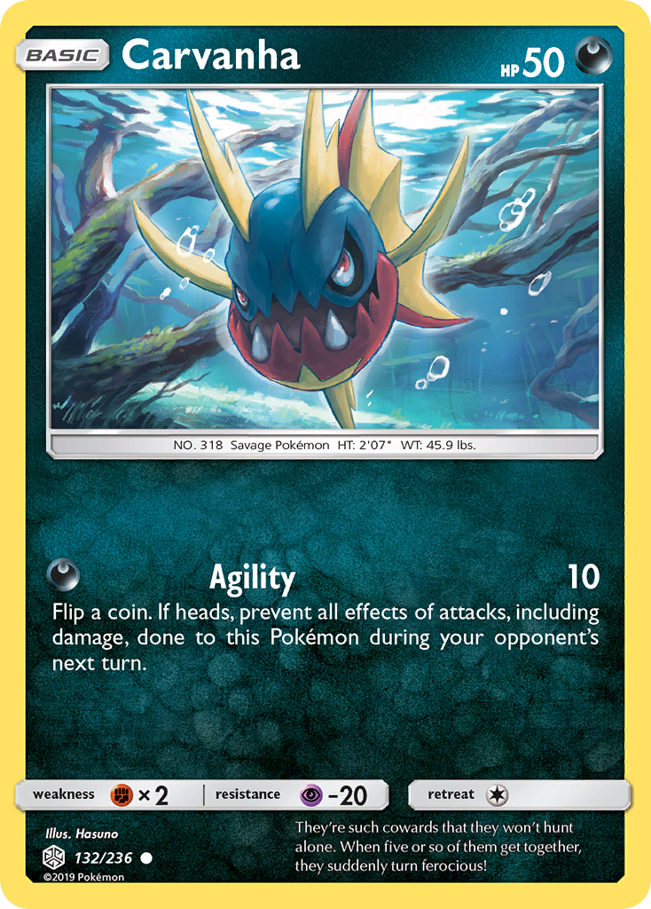 Carvanha (132/236) [Sun & Moon: Cosmic Eclipse] - Card Brawlers | Quebec | Canada | Yu-Gi-Oh!