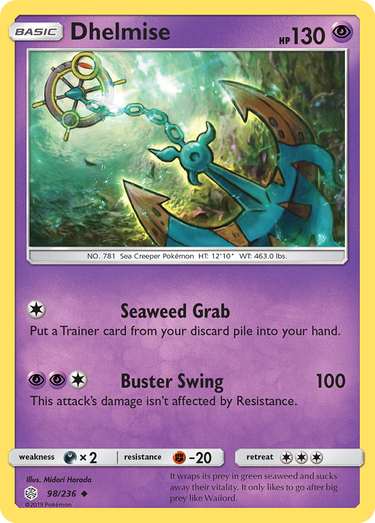 Dhelmise (98/236) [Sun & Moon: Cosmic Eclipse] - Card Brawlers | Quebec | Canada | Yu-Gi-Oh!