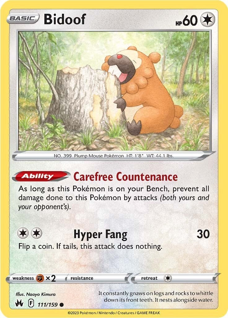 Bidoof (111/159) [Sword & Shield: Crown Zenith] - Card Brawlers | Quebec | Canada | Yu-Gi-Oh!