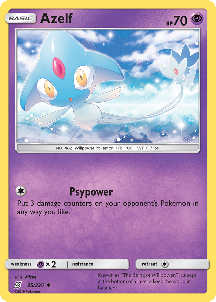 Azelf (85/236) [Sun & Moon: Unified Minds] - Card Brawlers | Quebec | Canada | Yu-Gi-Oh!