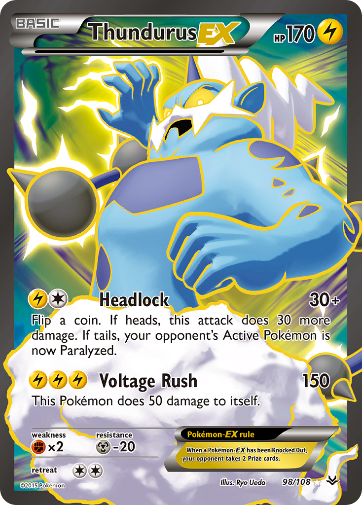 Thundurus EX (98/108) [XY: Roaring Skies] - Card Brawlers | Quebec | Canada | Yu-Gi-Oh!