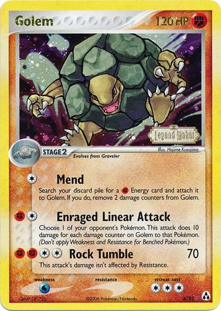 Golem (6/92) (Stamped) [EX: Legend Maker] - Card Brawlers | Quebec | Canada | Yu-Gi-Oh!