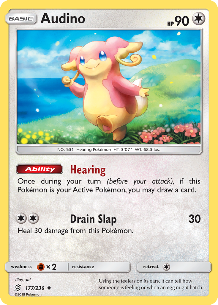 Audino (177/236) [Sun & Moon: Unified Minds] - Card Brawlers | Quebec | Canada | Yu-Gi-Oh!